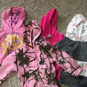 Girls jackets and hoodies